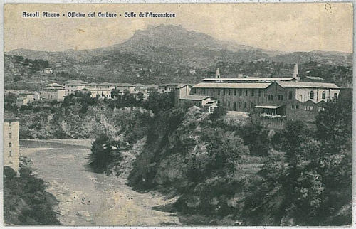 Antica veduta della Carburo di Ascoli Piceno